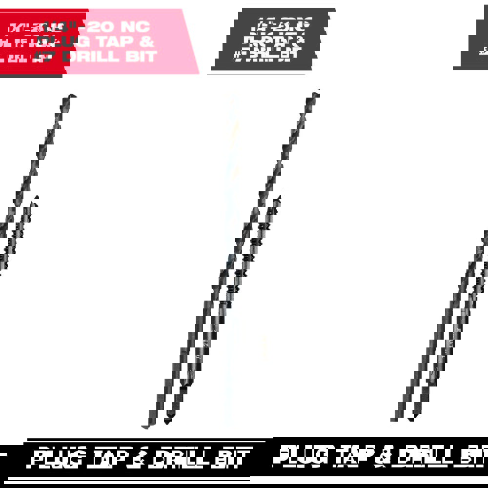Tap & Drill Sets; Maximum Drill Size (Wire): #7 ; Minimum Drill Size (Wire): #7 ; Tap Type: Standard Hand ; Tap Coating/Finish: Oxide ; Tap Material: High Carbon Steel ; Drill Material: High Carbon Steel